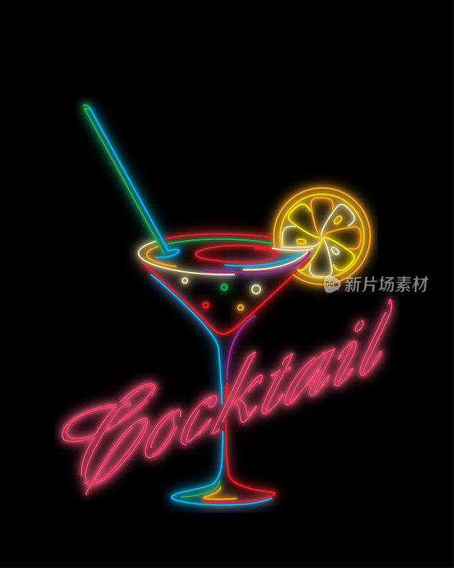 Neon cocktail